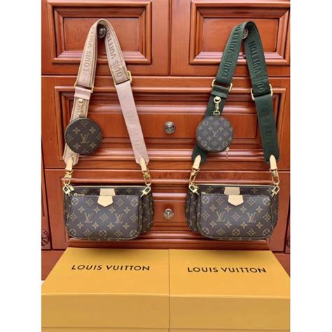 louis vuitton multi pochette rosa|lv 3 piece bag.